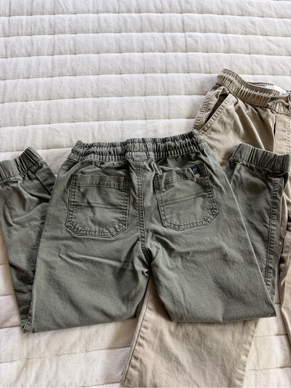 art class Olive and Khaki Elastic Waist Kids Pants